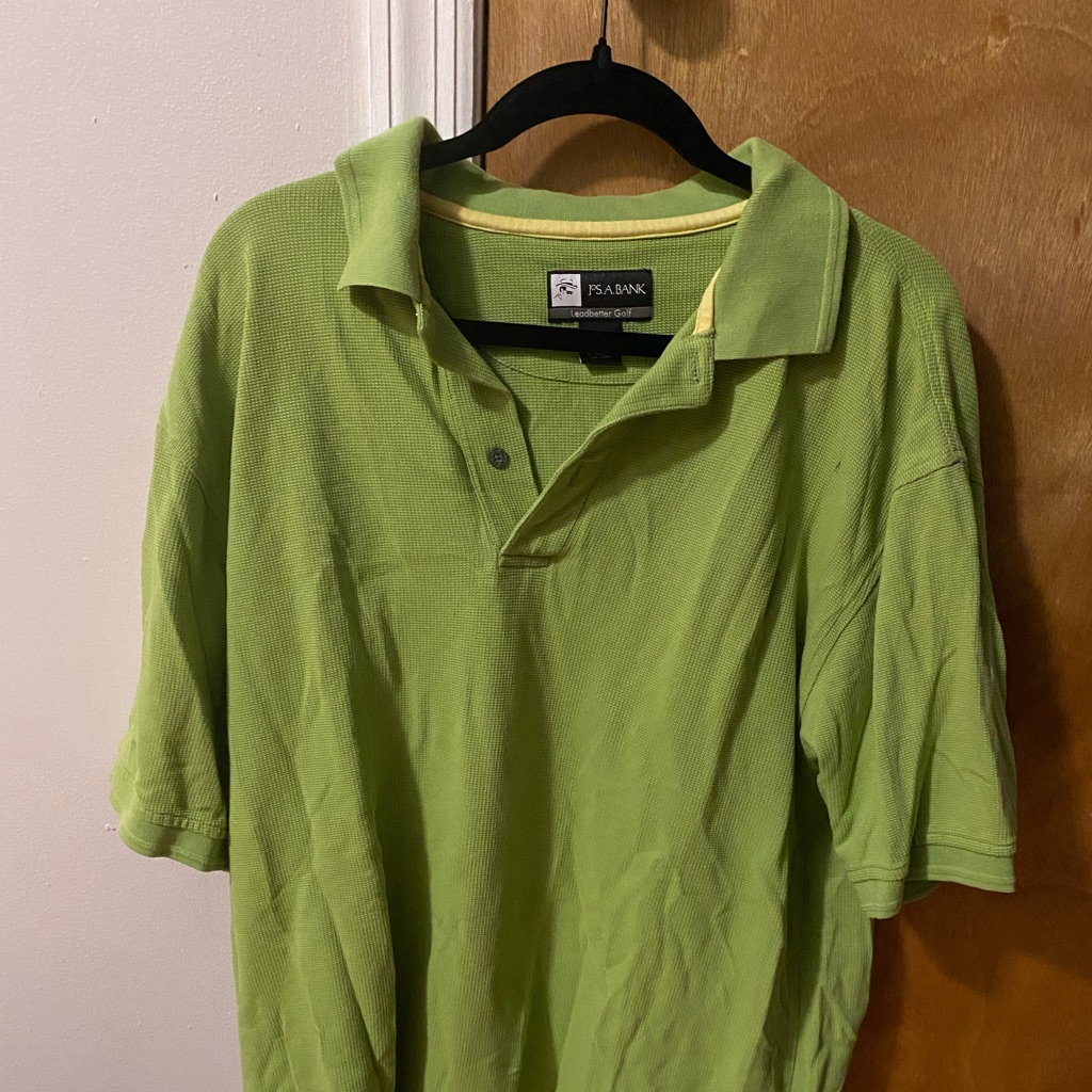 Jos A Bank Green Polo Leadbetter Golf